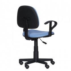 Детски стол Carmen 6012 T 3520028-3, До 70 кг, Газов механизъм, Полипропиленови колелца, Дамаска, Светлосин