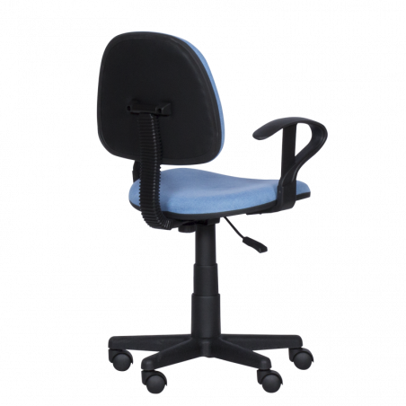 Детски стол Carmen 6012 T 3520028-3, До 70 кг, Газов механизъм, Полипропиленови колелца, Дамаска, Светлосин
