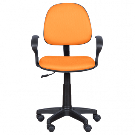 Детски стол Carmen 6012 T 3520029, До 70 кг, Газов механизъм, Полипропиленови колелца, Дамаска, Оранжев