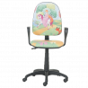 Детски стол Carmen Prestige 3520807-21, До 120 кг, Реглаж на седалка и облегалка, Колелца, Принцеса/многоцветен
