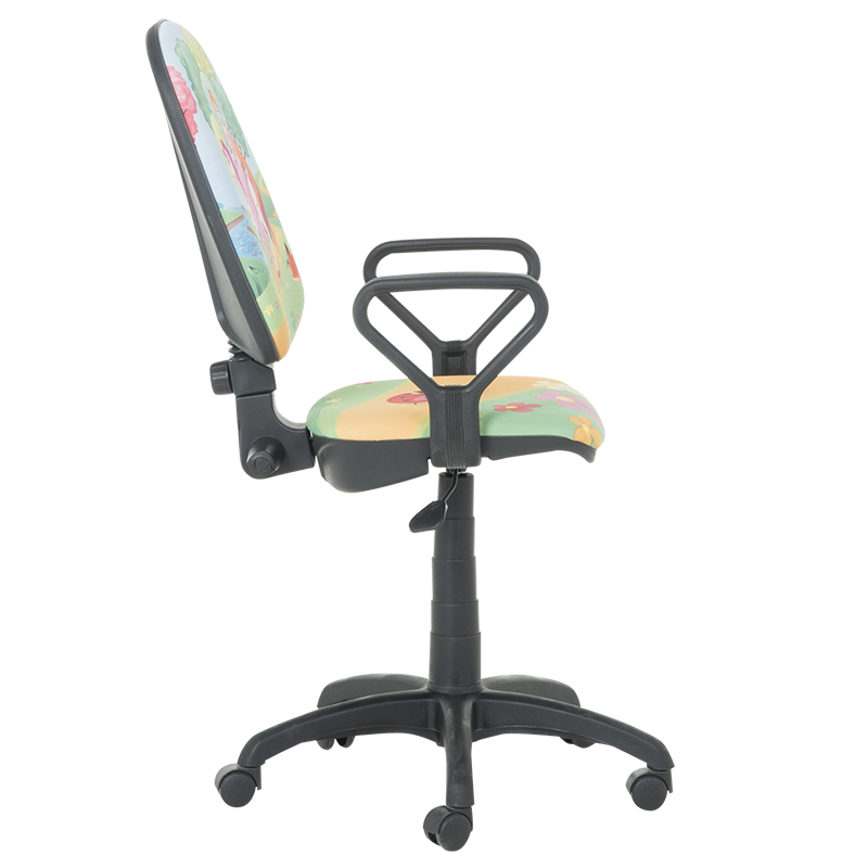 Детски стол Carmen Prestige 3520807-21, До 120 кг, Реглаж на седалка и облегалка, Колелца, Принцеса/многоцветен