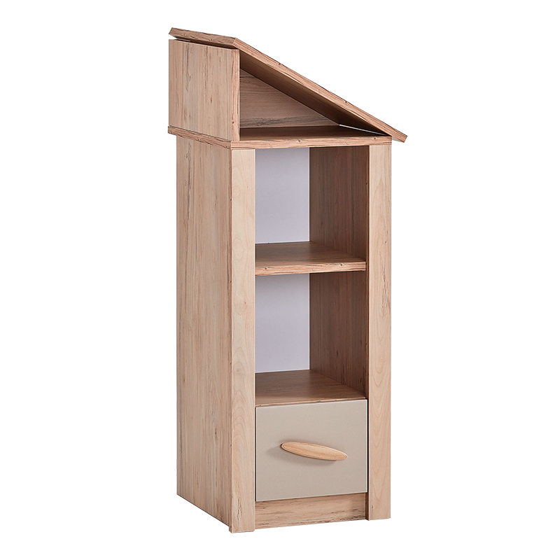 Детска етажерка за играчки Carmen MY HOUSE 3575059, 1 рафт, 1 чекмедже, Плавно затваряне, Кафяв/бежов