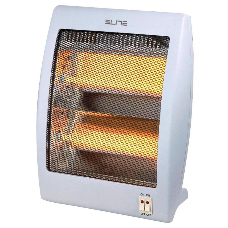 Кварцова печка Elite QH-400, 800W, 2 степени, Изключване при падане, Дръжка, Бял