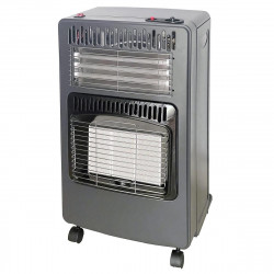 Печка за отопление газ+електричество Elite EGERH-1219, 4200W, 30 mbar, 3 степени, Инфрачервени плочи, G30/G31, Анализатор, Защита при липса на пламък, Сребрист