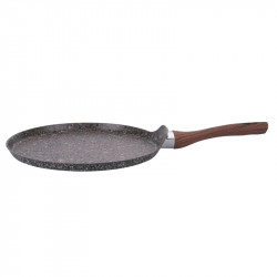 Тиган за палачинки Galileo Dakota SChef 5916655, 28 см, Незалепващ, Без PFOA и никел, Индукция, Тъмен гранит/кафяв