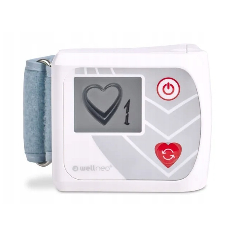 Апарат за регулиране на кръвно налягане Wellneo Cardio, Електрически импулси, 2 програми, Китка/крак, Бял