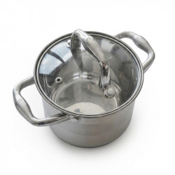 Дълбока тенджера Oliver Voltz OV51211E24, 6 л, Ø24x17 см, Неръждаема стомана, Индукция, Сребрист