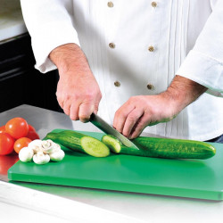 Професионална дъска за рязане на зеленчуци и плодове Kesper 30154, HACCP стандарт, Gastronorm 1/1, Устойчива до 95°C, Крачета против плъзгане, Щадяща остриетата повърхност, Зелен