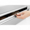 Преоценено: Кутия за хляб Brabantia Fall Front 107852, 18 л, 46.5х25 см, Стенен монтаж, Без пръстови отпечатъци, Инокс/Мат