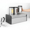 Преоценено: Кутия за хляб Brabantia Fall Front 107852, 18 л, 46.5х25 см, Стенен монтаж, Без пръстови отпечатъци, Инокс/Мат