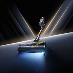 Преоценено: Вертикална прахосмукачка Dreame Essential V30 VVV17B, 880W, 30000 Pa, 90 мин, 0.6 л, HEPA H14, OmniX™ 2.0, Разпознаване на замърсявания, Сгъваема, Черен/бронз