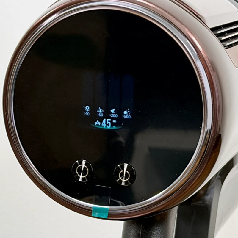 Преоценено: Вертикална прахосмукачка Dreame Essential V30 VVV17B, 880W, 30000 Pa, 90 мин, 0.6 л, HEPA H14, OmniX™ 2.0, Разпознаване на замърсявания, Сгъваема, Черен/бронз