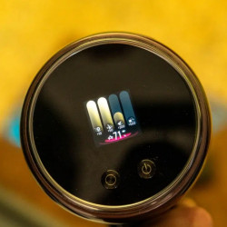 Преоценено: Вертикална прахосмукачка Dreame Essential V30 VVV17B, 880W, 30000 Pa, 90 мин, 0.6 л, HEPA H14, OmniX™ 2.0, Разпознаване на замърсявания, Сгъваема, Черен/бронз