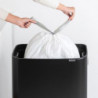 Преоценено: Кош за боклук Brabantia Bo Touch Hi 1001260, 60 л, Повдигнат, Плавно и безшумно отваряне, Черен мат