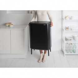 Преоценено: Кош за боклук Brabantia Bo Touch Hi 1001260, 60 л, Повдигнат, Плавно и безшумно отваряне, Черен мат