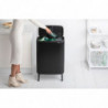 Преоценено: Кош за боклук Brabantia Bo Touch Hi 1001260, 60 л, Повдигнат, Плавно и безшумно отваряне, Черен мат
