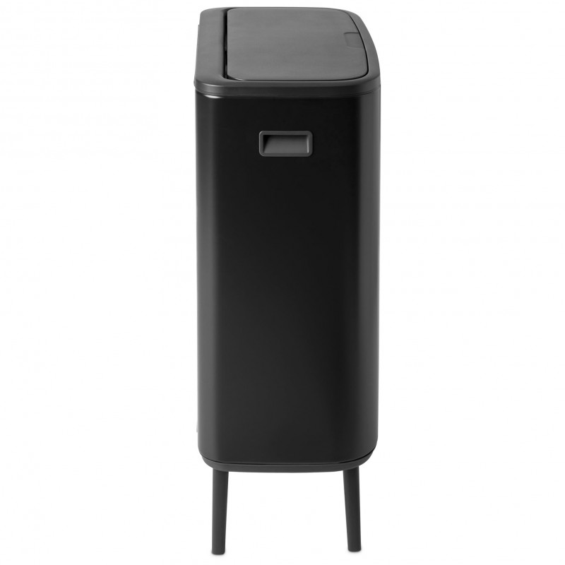 Преоценено: Кош за боклук Brabantia Bo Touch Hi 1001260, 60 л, Повдигнат, Плавно и безшумно отваряне, Черен мат