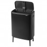 Преоценено: Кош за боклук Brabantia Bo Touch Hi 1001260, 60 л, Повдигнат, Плавно и безшумно отваряне, Черен мат