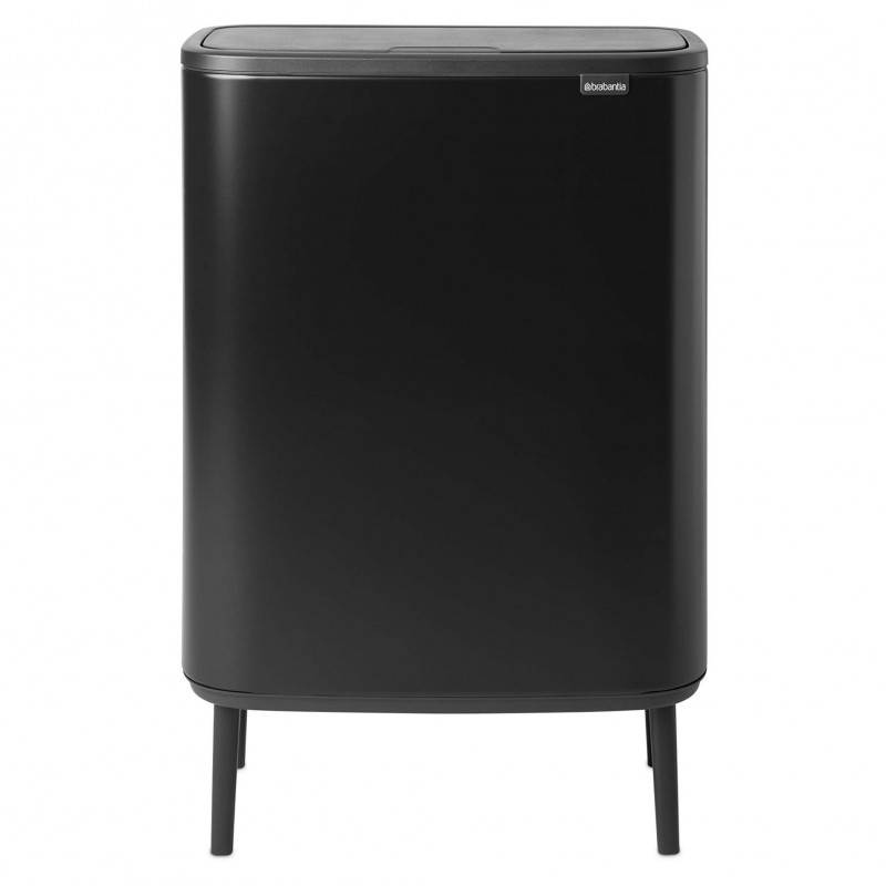 Преоценено: Кош за боклук Brabantia Bo Touch Hi 1001260, 60 л, Повдигнат, Плавно и безшумно отваряне, Черен мат