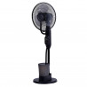 Преоценено: Вентилатор Elite EFM-0357R, 70W, 40 см, 2.8 л, 3 скорости, 3 режима, 3 перки, Eнергоспестяващ, Водна мъгла, Черен