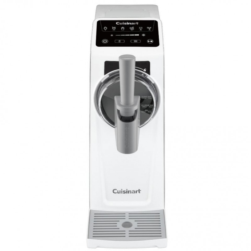 Преоценено: Машина за сладолед 6в1 Cuisinart Frost Fusion Ice Cream & Slushie ICE201E, 170W, 1.6 л, Интелигентно дозиране, Поддържане на темп, Компресор, Бял