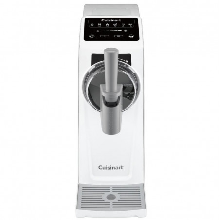 Преоценено: Машина за сладолед 6в1 Cuisinart Frost Fusion Ice Cream & Slushie ICE201E, 170W, 1.6 л, Интелигентно дозиране, Поддържане на темп, Компресор, Бял