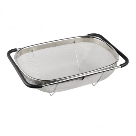 Разтягащ се гевгир за мивка Kesper 90940, 36.5-55 см, Неръждаема стомана, Сребрист
