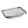 Разтягащ се гевгир за мивка Kesper 90940, 36.5-55 см, Неръждаема стомана, Сребрист