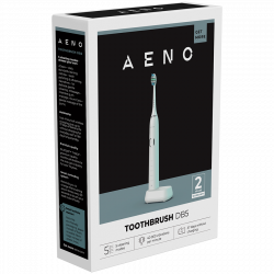 Електрическа звукова четка за зъби AENO DB5, 46000 об./мин, Таймер, 5 режима, 40 дни с едно зареждане, Бял