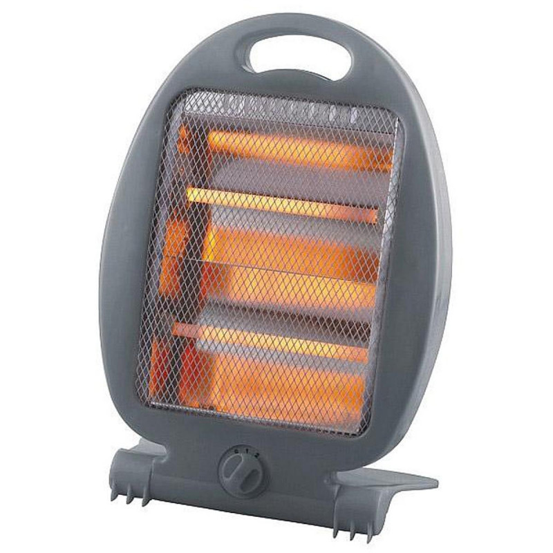 Кварцова печка Elite QH-401DG, 800W, 2 степени, Защита при наклон/падане, Дръжка, Тъмносив
