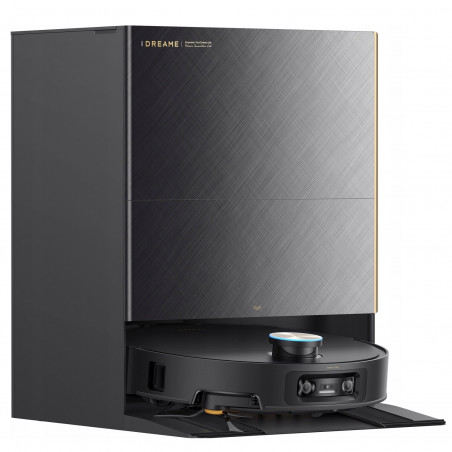 Прахосмукачка робот Dreame X60 Ultra Complete RLX87DE-BL, 180 мин, 0.2 л, AI камери, VersaLift, Автоматизирана станция, Гласови команди, Черен