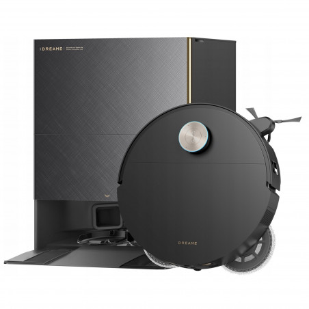 Прахосмукачка робот Dreame X60 Ultra Complete RLX87DE-BL, 180 мин, 0.2 л, AI камери, VersaLift, Автоматизирана станция, Гласови команди, Черен