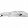 Абсорбатор Crown HCX 621 IX, Клас D, 130W, 500 м³/ч, 3 степени, 72 dB, LED осветление, Миещ се алуминиев филтър, Инокс