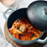 Плитка тенджера Swiss Haus Zurich Luxury Collection SH-ZLC28G, 28 см, 4.2 л, Sapphire-керамично покритие, Фурна до 220°C, Индукция, Мента/графит