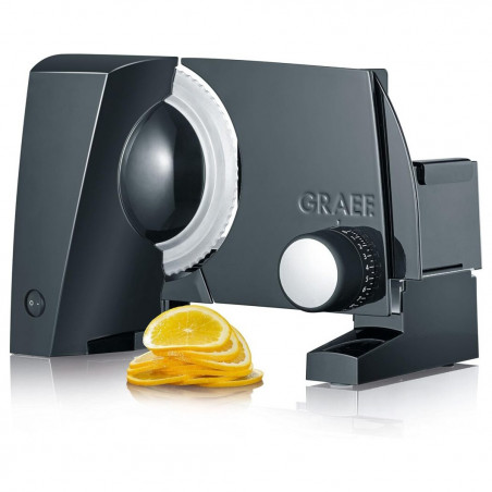 Колбасорезачка Graef SKS100, 170W, Острие 170 мм, Неръждаема стомана, Заключване за деца, Черен