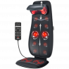 Шиацу масажна възглавница RENPHO Neck & Back Massage Cushion - S-, 48W, 4 зони, 3 степени, Загряване до 45°C, Регулируема, Дистанционно, Черен