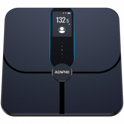 Смарт кантар RENPHO Smart WiFi, До 180 кг, 13 показателя, Разпознаване на потребител, Синхронизация с мобилни приложения, Биоимпедансен анализ, USB-C, Тъмносин