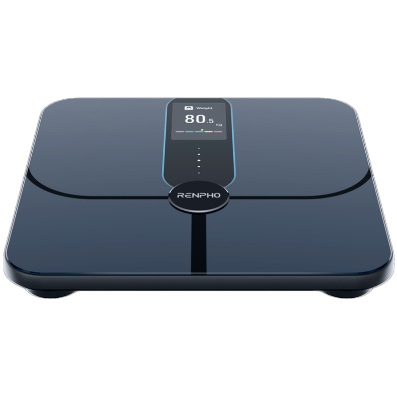 Смарт кантар RENPHO Smart WiFi, До 180 кг, 13 показателя, Разпознаване на потребител, Синхронизация с мобилни приложения, Биоимпедансен анализ, USB-C, Тъмносин