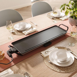 Тепаняки скара Swiss Haus Basel Premium SH-TP70, 1800W, 70х23 см, Керамично покритие, Термостат, Тавичка за мазнина, Без BPA и PFAS, Черен