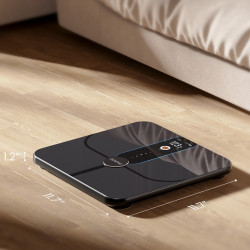 Смарт кантар RENPHO Smart WiFi, До 180 кг, 13 показателя, Разпознаване на потребител, Синхронизация с мобилни приложения, Биоимпедансен анализ, USB-C, Тъмносин