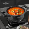 Тенджера Swiss Haus SH-MC28B, 7.1 л, 28 см, Sapphire-керамично покритие, Фурна до 220°C, Индукция, Черен