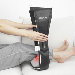 Шиацу масажор RENPHO U-Neck 1, 24W, 8 глави, 2 посоки, 3 интензитета, Загряване до 47°C, PU кожа+дишаща материя, Черен