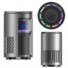 Пречиствател за въздух DREO 530AS, 25 м2, 221 м3/ч, 360° засмукване, True HEPA, Wi-Fi, Таймер, Ултра тих, Сензор за качество на въздуха, Черен