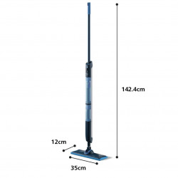 Електрически моп Philips OneUp 3000 XV3101/01, 50 мин, 50 м2, 312/270 мл, 360° глава, LED индикатор, USB-C зареждане, Син