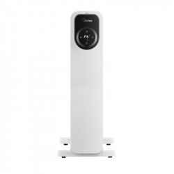 Маслен радиатор Midea MHO2009RCPW, 2000W, 20 м2, 9 ребра, 3 степени, LED дисплей, Таймер, Бял