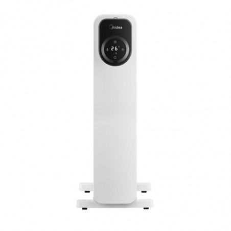 Маслен радиатор Midea MHO2009RCPW, 2000W, 20 м2, 9 ребра, 3 степени, LED дисплей, Таймер, Бял