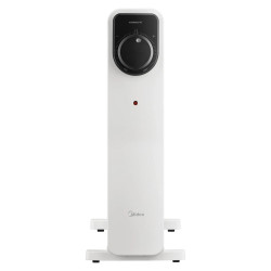 Маслен радиатор Midea MHO2311MCPW, 2300W, 20 м2, 11 ребра, 3 степени, Механичен термостат, Таймер, Бял