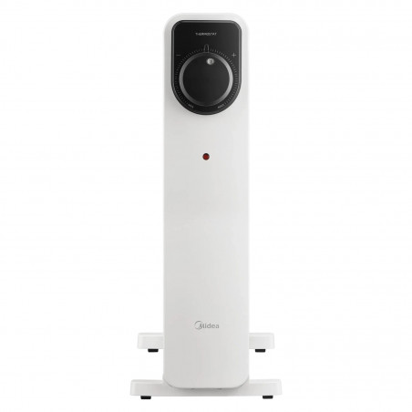 Маслен радиатор Midea MHO2311MCPW, 2300W, 20 м2, 11 ребра, 3 степени, Механичен термостат, Таймер, Бял