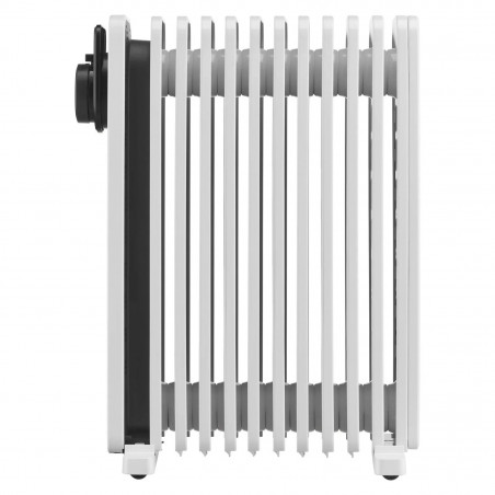 Маслен радиатор Midea MHO2311MCPW, 2300W, 20 м2, 11 ребра, 3 степени, Механичен термостат, Таймер, Бял