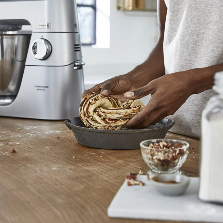 Планетарен миксер Kenwood Chef Baker XL KVL85.004SI, 1200 W, 2 купи 5/7 л, Електронно управление, Пулс, EasyWeigh™, Сребрист